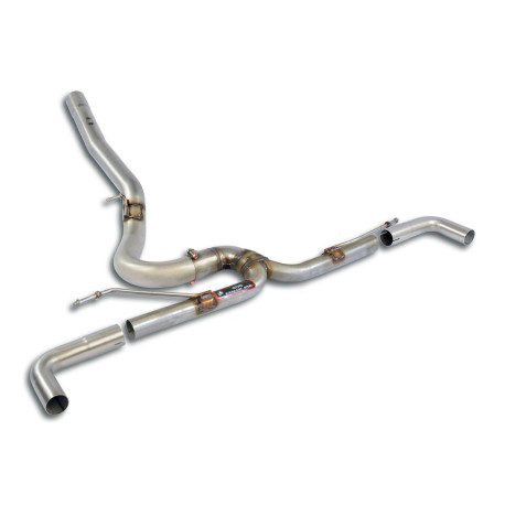 Výfukové systémy SUPERSPRINT Supersprint Rear pipe "Y-Pipe" Right - Left (Muffler delete) BMW F40 M135i xDrive 19+ (with valve) | race-shop.sk