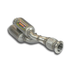 Supersprint "Y-Pipe" left with metallic catalytic LAMBORGHINI AVENTADOR SVJ Coupè V12 19+ (with valve)