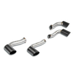 Supersprint Endpipe kit Right OO100 - Left OO100 "Gun Metal Grey" LAMBORGHINI URUS 4.0L V8 Bi-Turbo 18+ (with valve)