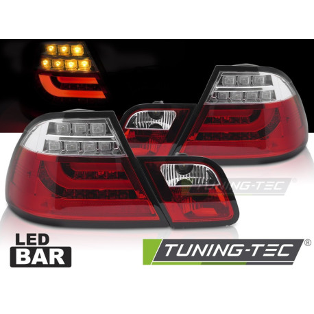 Osvetlenie ČERVENÉ LED ZADNÉ SVETLÁ vhodné pre BMW E46 99-03 COUPE | race-shop.sk
