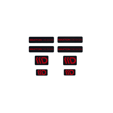 Nálepky 3D Sticker Set Maxton Design (Black and Red) | race-shop.sk