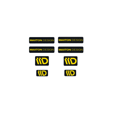 Nálepky 3D Sticker Set Maxton Design (Black and Yellow) | race-shop.sk