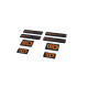 Nálepky 3D Sticker Set Maxton Design (Black and Orange) | race-shop.sk