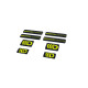 Nálepky 3D Sticker Set Maxton Design (Black and Lime) | race-shop.sk