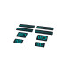Nálepky 3D Sticker Set Maxton Design (Black and Turquoise) | race-shop.sk