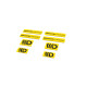 Nálepky 3D Sticker Set Maxton Design (Yellow and Black) | race-shop.sk