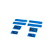 Nálepky 3D Sticker Set Maxton Design (Blue and Black) | race-shop.sk