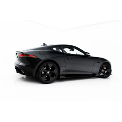 Bočné prahy Street Pro s difuzormi + lopatkami pre Jaguar F-Type X152 Facelift 2 (čierno-červené + lesklé lopatky)
