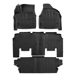 3D gumové rohože pre DODGE Grand Caravan 5 2008-2020 4 ks