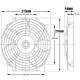 Ventilátory 24V 10" High Power Thermatic Electric Fan (24V) | race-shop.sk