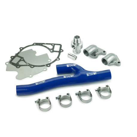 Vodné pumpy Ford Big Block EWP Block Adapter - Blue Hose | race-shop.sk