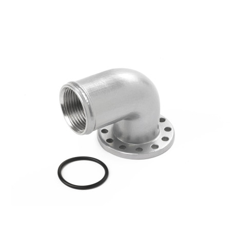 Vodné pumpy EWP Alloy 90° Elbow Flange Adapter: 38mm (1 1/2") Hose Barb With Female -16AN ORB | race-shop.sk