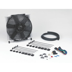 Trans Cooler Kit 30 Plate & 10" Fan Combo 12V