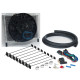 Chladiče prevodovky a posilňovača riadenia Trans Cooler Kit 23 Plate & 8" Fan Combo 12V | race-shop.sk