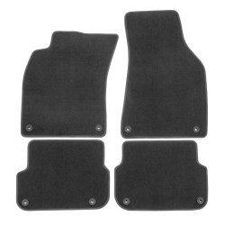 Prémiové antracitové Velúrové autokoberce pre AUDI A6 C6 2004-2011 4 kusy