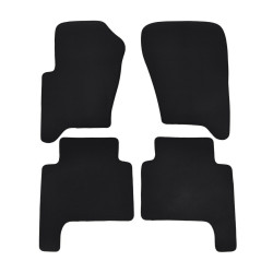 Prémiové čierne velúrové autokoberce pre SUBARU Outback 2009-2015 4 kusy