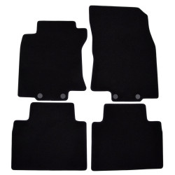 Prémiové čierne velúrové autokoberce pre NISSAN X-Trail T31 2007-2013 4 kusy