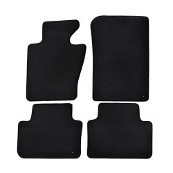 Prémiové čierne velúrové autokoberce pre BMW X3 E83 2004-2010 4 kusy