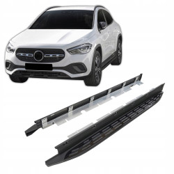 Bočné nášľapy pre Mercedes GLA H247 2019-up OEM vzhľad (Čierna)
