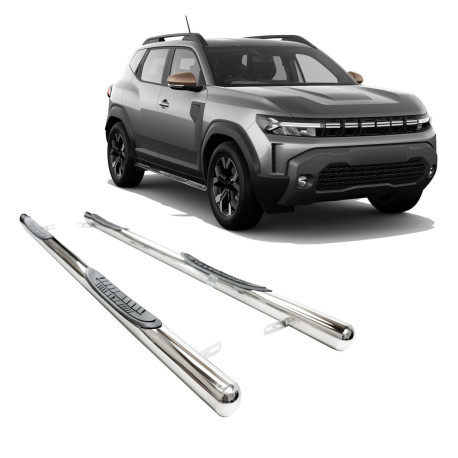 Bočné nášľapy Bočné rámy z nehrdzavejúcej ocele pre Dacia Duster 2024-up | race-shop.sk