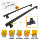 Strešné nosiče Strešné lyžiny pre VW Caddy maxi 2003-2011 (Black) | race-shop.sk