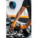 Rukavice Grippaz 246 Protišmykové nitrilové rukavice oranžové veľkosť M/8 - 50ks | race-shop.sk