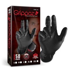 Grippaz 246A Protišmykové nitrilové rukavice čierne veľkosť XXL/11 - 50ks