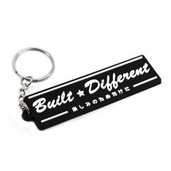 PVC Gumená ,kľúčenka "Built Different"