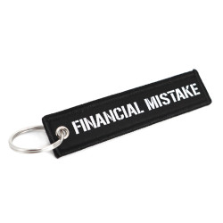 Jet tag ,kľúčenka "Financial Mistake"