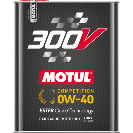Motorové oleje a aditíva MOTUL 300V Súťažný Motorový Olej 0W40 2L | race-shop.sk