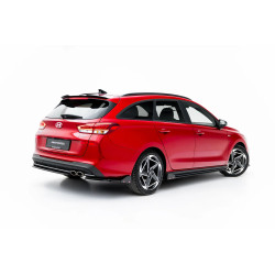 MAXTON DESIGN zadné bočné splittre + klapky pre Hyundai I30 N-Line Wagon Mk3 Facelift, lesklá čierna, V2