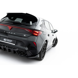 MAXTON DESIGN zadné bočné splittre pre Cupra Leon Hatchback Mk1 Facelift, lesklá čierna, V1