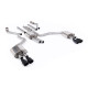 Milltek Cat-back exhaust resonated for Audi A6 3.0TFSI V6 (C7.5) (non-GPF) 2015-2018 - Cerakote black tips