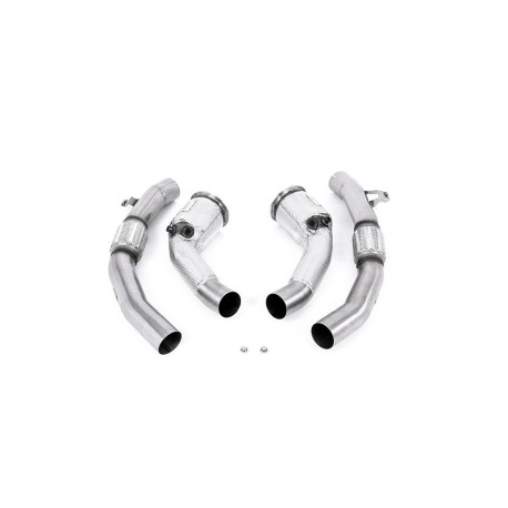 Výfukové systémy Milltek Milltek Large-bore downpipes with sports cats for Audi RS6 4.0 V8 bi-turbo in Performance Edition (C8) (non-GPF) 2020+ | race-shop.sk