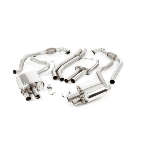 Výfukové systémy Milltek Milltek Cat-back exhaust resonated for Audi S5 3.0 V6 Turbo Coupe/Cabrio (B9) 2017+ - Titanium tips | race-shop.sk
