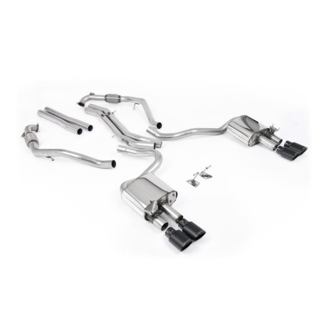 Výfukové systémy Milltek Milltek Cat-back exhaust (louder) for Audi S5 3.0 V6 Turbo Sportback (B9) (Sport Diff, LHD) 2019+ - Cerakote black tips | race-shop.sk