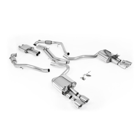Výfukové systémy Milltek Milltek Cat-back exhaust resonated for Audi S5 3.0 V6 Turbo Sportback (B9) (Sport Diff, LHD) 2019+ - Polished tips | race-shop.sk