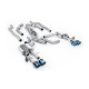 Milltek GPF-back exhaust (louder) for Audi S8 4.0 TFSI V8 Saloon/Sedan (D5) (GPF) 2020+ - Burnt titanium tips