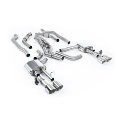 Milltek GPF-back exhaust (louder) for Audi S8 4.0 TFSI V8 Saloon/Sedan (D5) (GPF) 2020+ - Polished tips