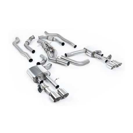 Výfukové systémy Milltek Milltek GPF-back exhaust (louder) for Audi S8 4.0 TFSI V8 Saloon/Sedan (D5) (GPF) 2020+ - Polished tips | race-shop.sk