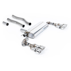 Milltek GPF-back exhaust for BMW 1 Series 128ti 5 Door 2021+ - Quad polished tips