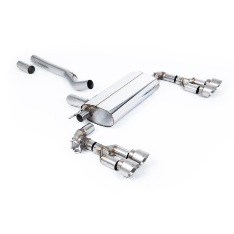 Výfukové systémy Milltek Milltek GPF-back exhaust for BMW M135i xDrive 5 Door (GPF) 2019+ - Quad brushed titanium tips | race-shop.sk