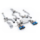 Milltek Cat-back exhaust resonated for BMW M2 Coupe (non-GPF) 2023+ - Burnt/blue titanium tips