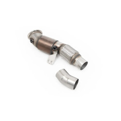 Milltek Large-bore downpipe with sports cat for BMW M240i Coupe (non-GPF) 2022+