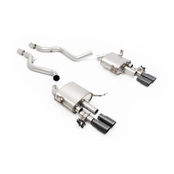 Milltek V2 Cat-back exhaust valved for BMW M3 (E92) 4.0 V8 Coupe (non-GPF) 2007-2013 - Cerakote black tips