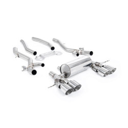 Milltek GPF-back exhaust for BMW M3 (G80/G81) S58 3.0 Turbo Touring/XDrive (GPF) 2020+ - Polished tips