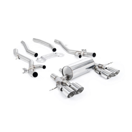 Výfukové systémy Milltek Milltek Secondary cat-back exhaust for BMW M4 (G82) S58 3.0 Turbo (non-GPF) 2021+ - Polished tips | race-shop.sk
