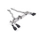 Milltek Front pipe-back exhaust for BMW M5 (F90) 4.4l Twin Turbo (non-GPF) 2019+ - Quad Cerakote black tips