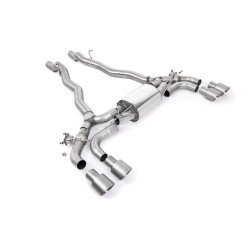 Milltek GPF-back exhaust for BMW M5 (F90) 4.4l Twin Turbo LCI (GPF) 2021+ - Quad brushed titanium tips
