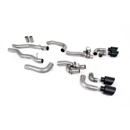 Výfukové systémy Milltek Milltek GPF-back exhaust valved for BMW M8 (F91/F92) 4.4l V8 Twin Turbo Coupe/Cabrio (GPF) 2020+ - Cerakote black tips | race-shop.sk